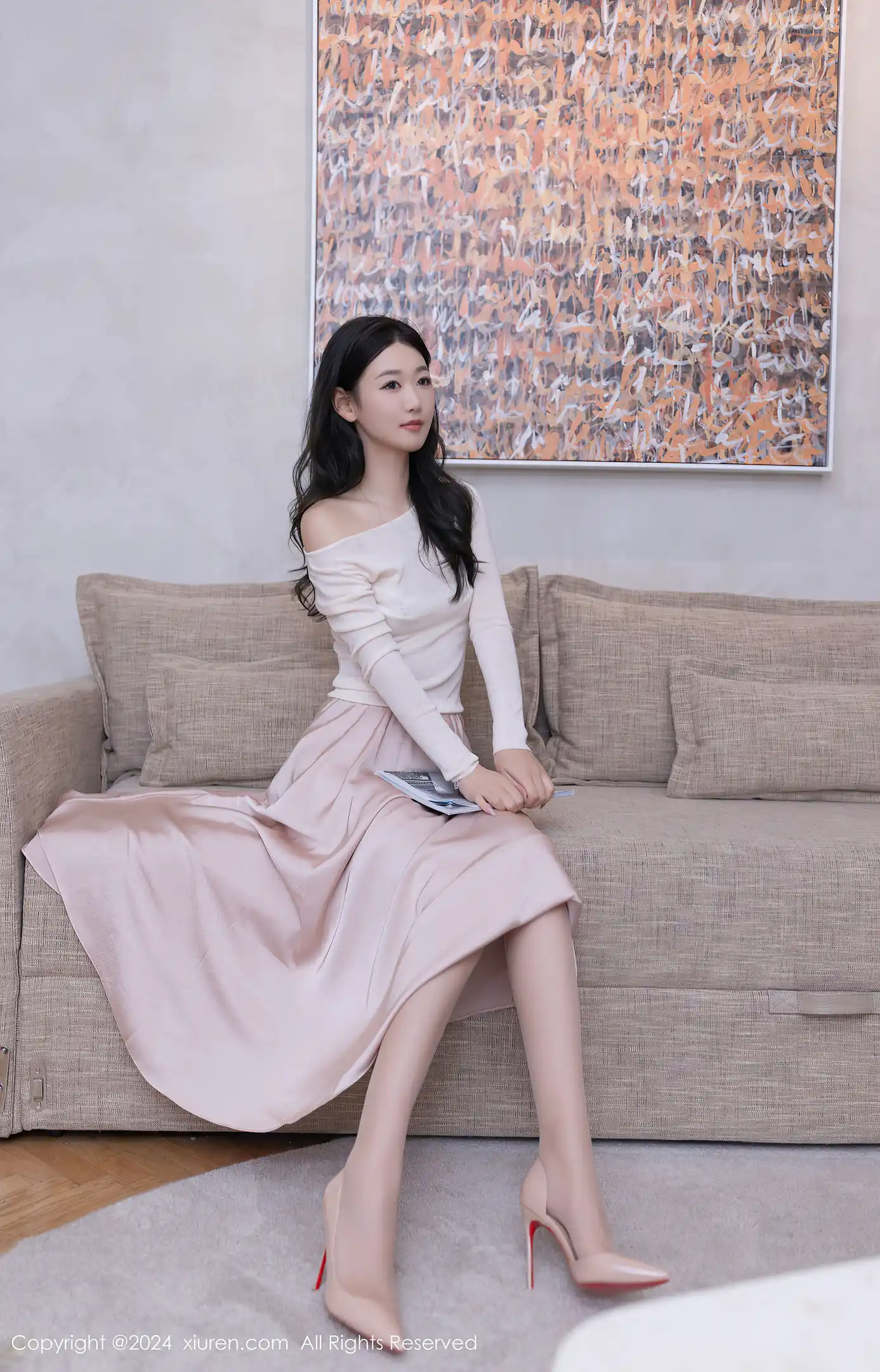 图片[3]-[XiuRen秀人网]VOL.8862 模特唐安琪性感白色蕾丝内衣配开档肉丝秀曼妙身姿撩人诱惑写真80P-秀人网官方网站